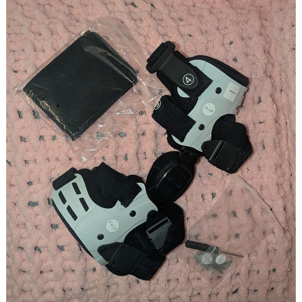 Tairibousy OA Right Side Knee Brace Ligament Medial Hinged Support Valgus Varus